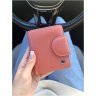 Женский маленький кожаный кошелек розового цвета на магните ST Leather 1767305 - 10