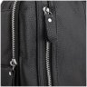 Мужской слинг через одно плечо из натуральной кожи черного цвета Tiding Bag 77505 - 4