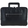 Шкіряна сумка для ноутбука до 13" на кожен день з ручками для носіння Ashwood PL45 Black 97805 чорного кольору modnotak фото - 1