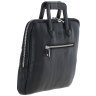 Шкіряна сумка для ноутбука до 13" на кожен день з ручками для носіння Ashwood PL45 Black 97805 чорного кольору modnotak фото - 4
