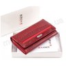Червоний лаковий гаманець на кнопці KARYA (1139-074) - 8