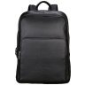 Деловой рюкзак из зернистой кожи с отделением для ноутбука до 15" Vintage черного цвета 108105 modnotak фото - 1