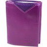 Фіолетовий жіночий маленький гаманець зі шкірозамінника з монетницею MD Leather (21518) - 1