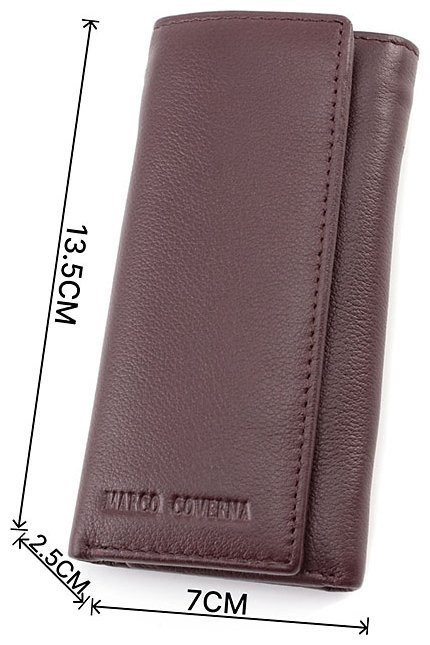 Коричневая кожаная ключница на кнопках Marco Coverna (16654) фото №3 Коричневая кожаная ключница на кнопках Marco Coverna (16654) modnotak фото №3