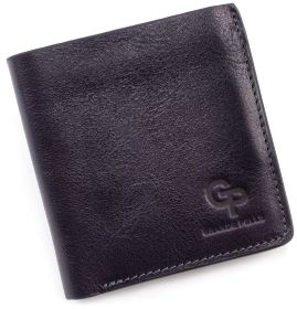 Синій шкіряний гаманець ручної роботи Grande Pelle (13064)