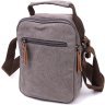 Сіра чоловіча сумка-барсетка маленького розміру із щільного текстилю Vintage 2422217 - 2