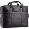 Качественная мужская сумка для ноутбука 15 дюймов из черной кожи Visconti Anderson 68805 - 3