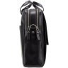 Качественная мужская сумка для ноутбука 15 дюймов из черной кожи Visconti Anderson 68805 - 4
