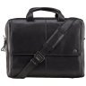 Качественная мужская сумка для ноутбука 15 дюймов из черной кожи Visconti Anderson 68805 - 6