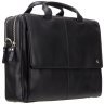 Якісна чоловіча сумка для ноутбука 15 дюймів із чорної шкіри Visconti Anderson 68805 - 10