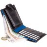 Горизонтальное мужское портмоне из гладкой кожи черного цвета c RFID - Visconti Vincent 68905 - 2