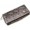 Добротний жіночий гаманець великого розміру з натуральної шкіри під змію KARYA (19586) - 4