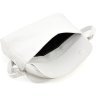 Жіноча сумка-кроссбоді білого кольору із натуральної шкіри італійського виробництва Grande Pelle (59105) - 6