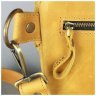 Желтая женская сумка-бананка из винтажной кожи BlankNote Vacation 79105 - 5