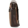 Чоловіча шкіряна сумка-месенджер коричневого кольору на плече Tom Stone (10996) - 4