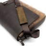 Мужская кожаная сумка-мессенджер коричневого цвета на плечо Tom Stone (10996) - 12