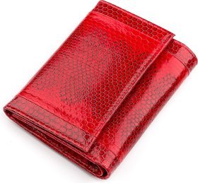 Невеликий гаманець з червоної шкіри морської змії SEA SNAKE LEATHER (024-18280)
