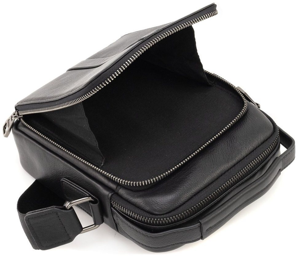 Наплечная кожаная мужская сумка-барсетка с ручкой и плечевым ремнем Leather Collection 90806 фото №6 Наплечная кожаная мужская сумка-барсетка с ручкой и плечевым ремнем Leather Collection 90806 modnotak фото №6