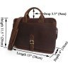 Элегантная мужская сумка из винтажной кожи для документов А4 VINTAGE STYLE (14221) - 9