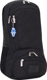 Чорний чоловічий рюкзак під ноутбук із текстилю Bagland (53006)
