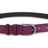 Фиолетовый замшевый женский ремень узкого типа Vintage (2420801) - 4