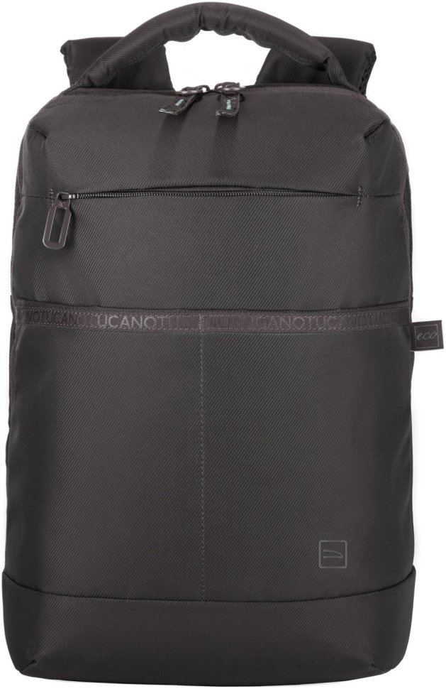 Современный рюкзак из прочной ткани черного цвета с отсеком для ноутбука до 13" Tucano Astra 103506 modnotak фото №3