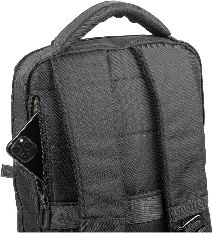 Современный рюкзак из прочной ткани черного цвета с отсеком для ноутбука до 13" Tucano Astra 103506 modnotak фото №5