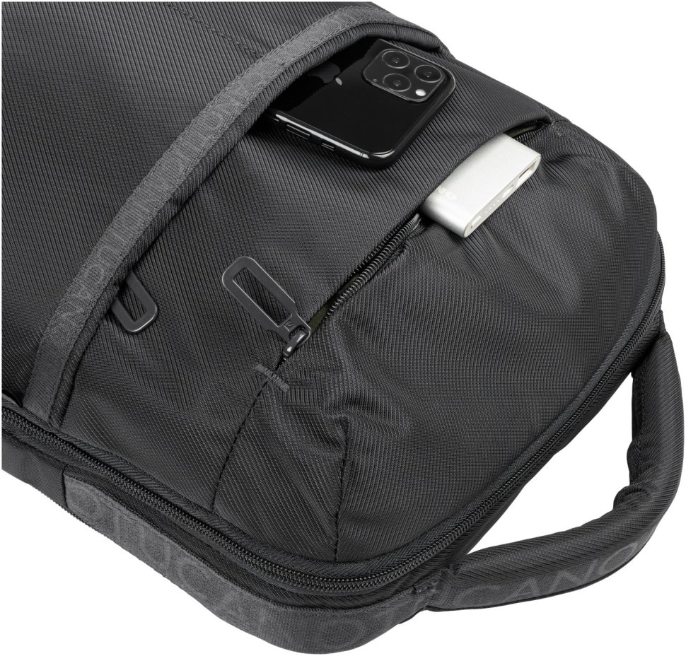 Современный рюкзак из прочной ткани черного цвета с отсеком для ноутбука до 13" Tucano Astra 103506 modnotak фото №6