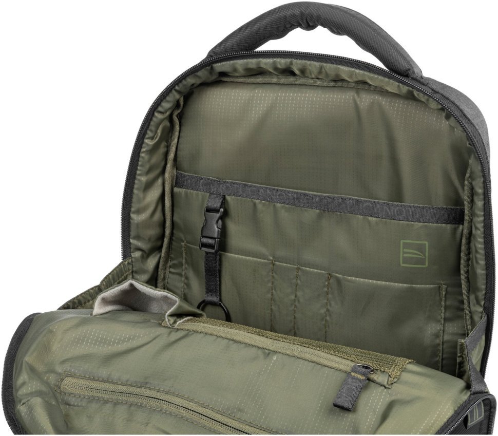 Современный рюкзак из прочной ткани черного цвета с отсеком для ноутбука до 13" Tucano Astra 103506 modnotak фото №9