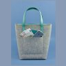 Женская сумка шоппер с бирюзовыми кожаными вставками BlankNote D.D. (12683) - 2