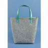 Женская сумка шоппер с бирюзовыми кожаными вставками BlankNote D.D. (12683) - 4
