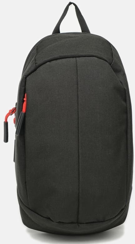 Простора чоловіча сумка-рюкзак із чорного текстилю Monsen (22113)