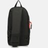 Просторная мужская сумка-рюкзак из черного текстиля Monsen (22113) - 3