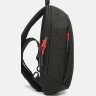 Просторная мужская сумка-рюкзак из черного текстиля Monsen (22113) - 4
