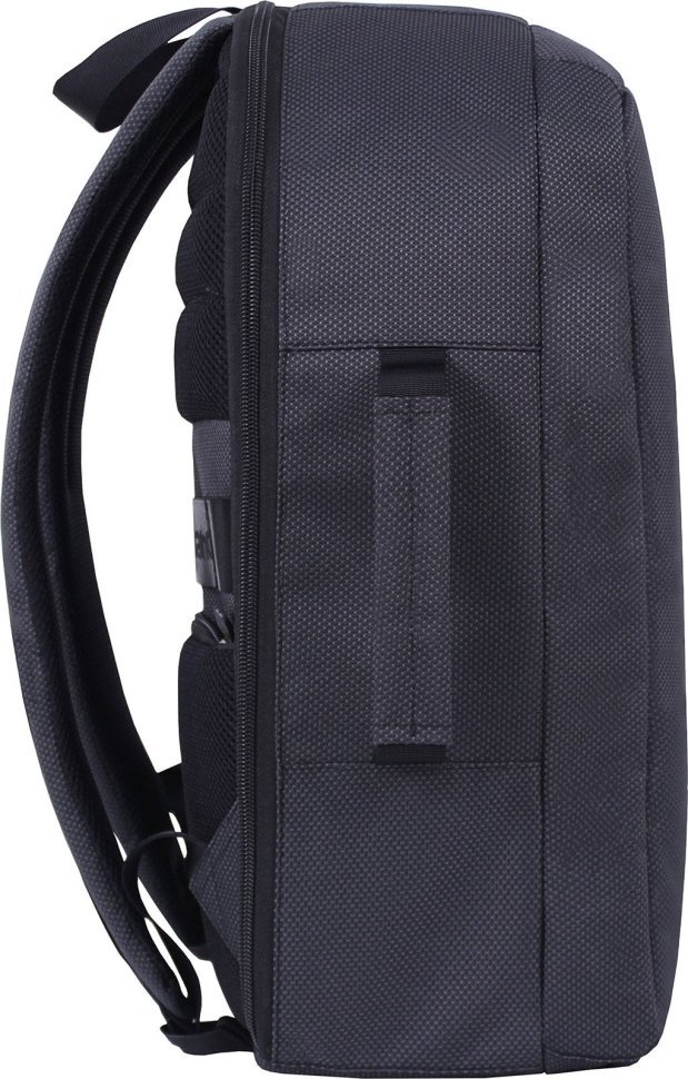 Черный городской рюкзак из текстиля с отсеком под ноутбук Bagland 53706