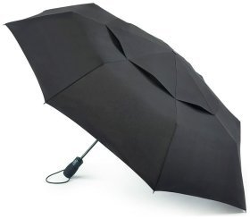 Мужской складной зонт Fulton Tornado G840 Black (автомат, увеличенный купол, черный) 93806