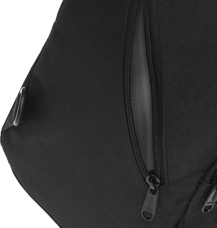 Мужская сумка-слинг из черного полиэстера в среднем размере Remoid (21942)