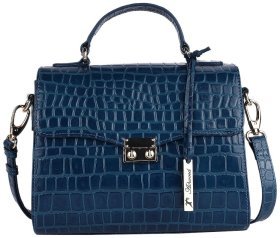 Сумка женская из натарульной кожи с фактурой под рептилию Ashwood 94006
