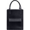 Вместительная сумка шоппер темно-синего цвета из натуральной кожи BlankNote Бэтси (12824) - 1