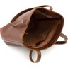 Жіноча шкіряна сумка-шоппер середнього розміру у кольорі коньяк Grande Pelle (19063) - 10
