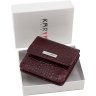 Маленький жіночий гаманець подвійного складання з натуральної шкіри KARYA (1106-016) - 6