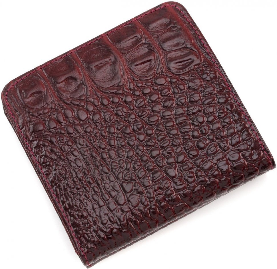 Маленький жіночий гаманець подвійного складання з натуральної шкіри KARYA (1106-016)