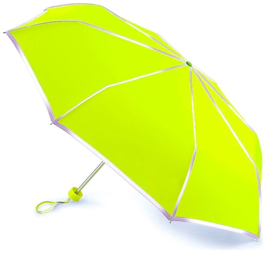Зонт женский Fulton L353-040881 UV Minilite-1 Neon (Круглый купол, однотонный неоновый лимонный) 94206 modnotak фото №1