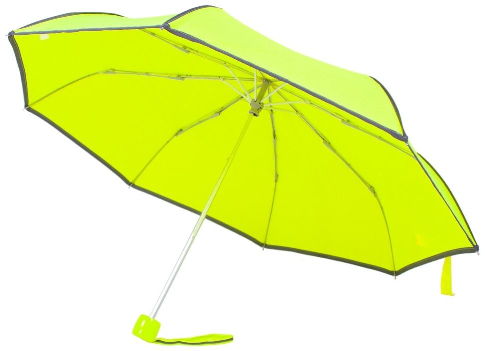 Зонт женский Fulton L353-040881 UV Minilite-1 Neon (Круглый купол, однотонный неоновый лимонный) 94206 modnotak фото №5