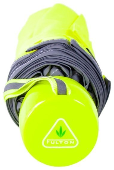 Зонт женский Fulton L353-040881 UV Minilite-1 Neon (Круглый купол, однотонный неоновый лимонный) 94206 modnotak фото №11