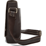 Горизонтальна чоловіча сумка на плече з натуральної шкіри коричневого кольору Vintage (20007) - 6