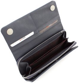 Гаманець темно-сірого кольору з натуральної шкіри KARYA (1131-081)