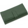 Темно-зеленый многофункциональный женский кошелек из натуральной кожи ST Leather (19090) - 4