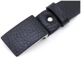 Італійський шкіряний ремінь зі шкіряною пряжкою цвях Gherardini 40826 чорний