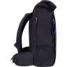 Чорний рюкзак з текстилю для ноутбука до 15 дюймів Bagland Roll 55406 - 3